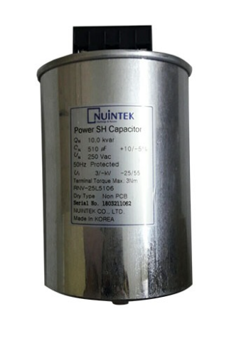 Tụ bù khô NUINTEK 1P 10KVAr 250V ( RNV-25L5106 )